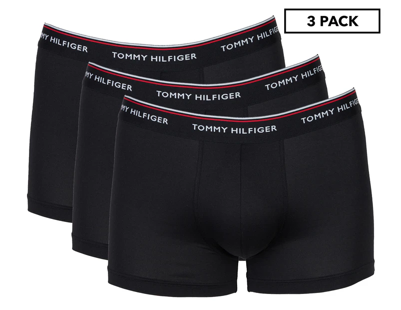 Tommy Hilfiger Men's Trunks 3-Pack - Black