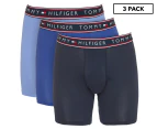 Tommy Hilfiger Men's Cotton Stretch Boxer Brief 3-Pack - Persian Blue