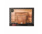 Baccarat Butchers Corner Wooden Board 4 Piece Set