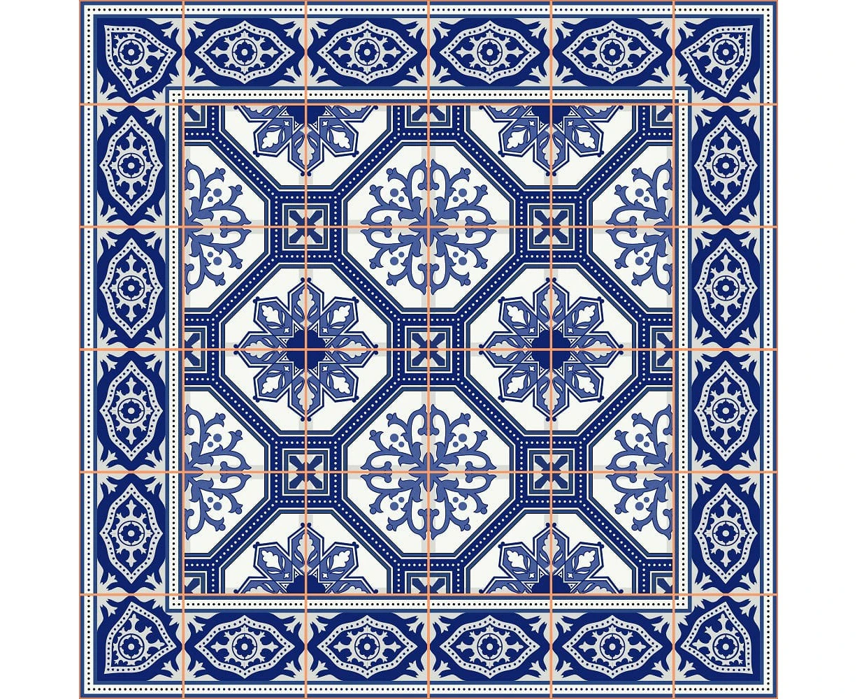 Lilli Rock Moroccan Azulejo Trivet - 20x20cm