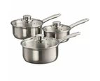 Baccarat Gourmet Stainless Steel Saucepan Set of 3 Size 14X6.5cm