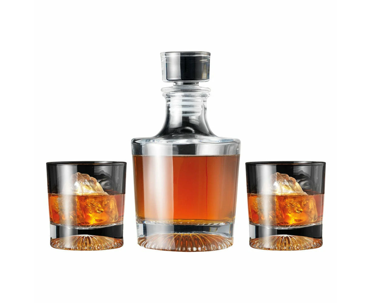 Alex Liddy Grand Cru 3 Piece Whisky Decanter Set