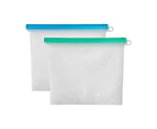 Scullery Eco Re Use 2 Piece Silicone Food Bag Set 1L Size 23X17cm