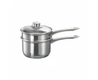 Baccarat Gourmet Stainless Steel Double Boiler Size 14X9cm in Silver