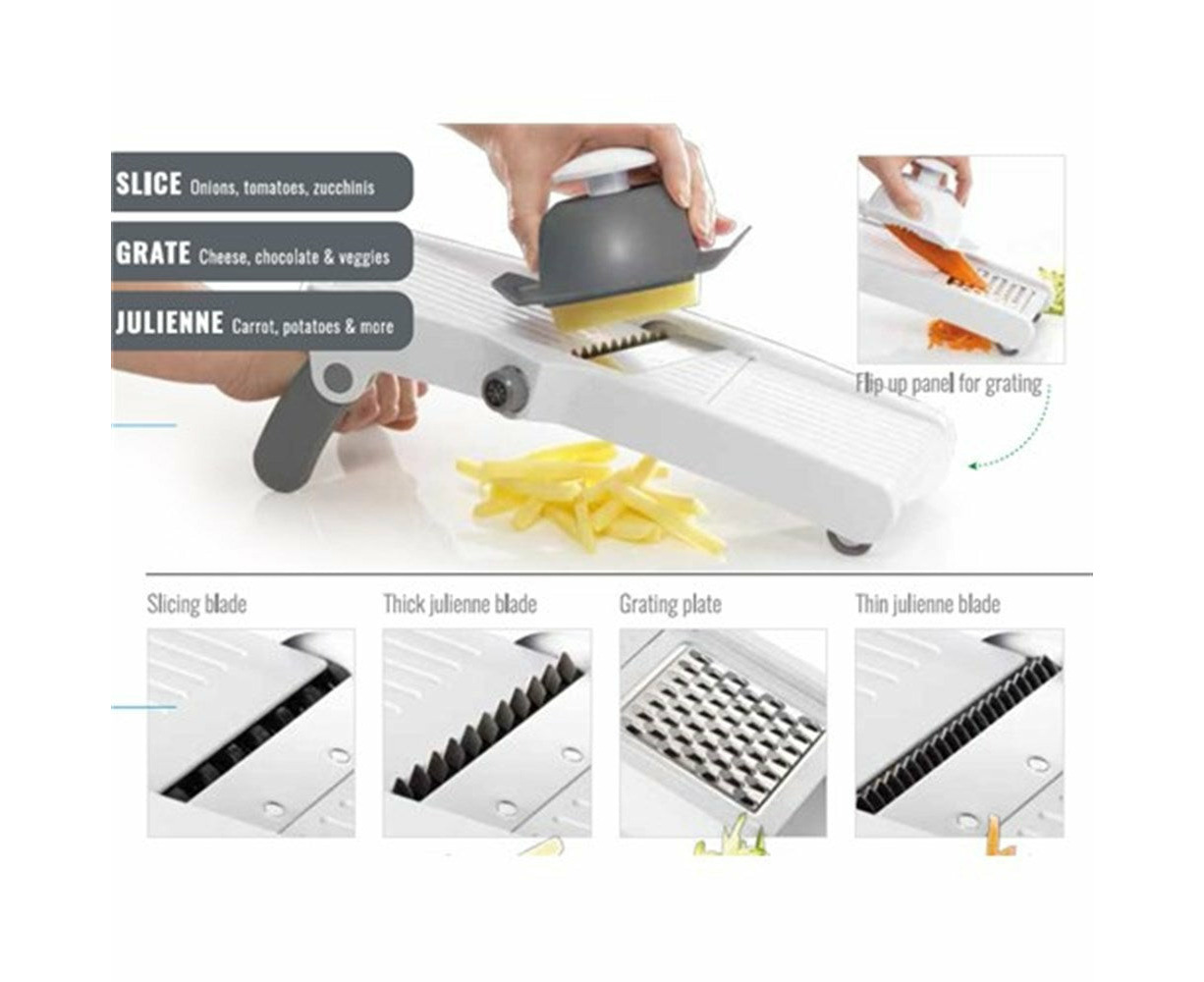 Baccarat Prepare Stand Up Mandoline Slicer x x & Grey Size 35.5cmX15cmX13cm  in