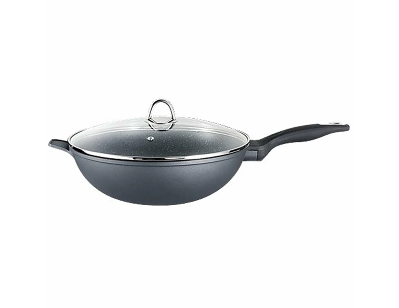 Baccarat Granite Non Stick Wok with Lid Size 30cm