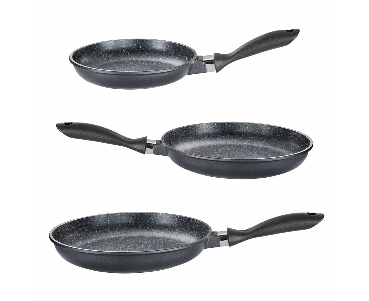 Baccarat STONE Non Stick Frypan Tri Pack , & 20cm/24cm/28cm