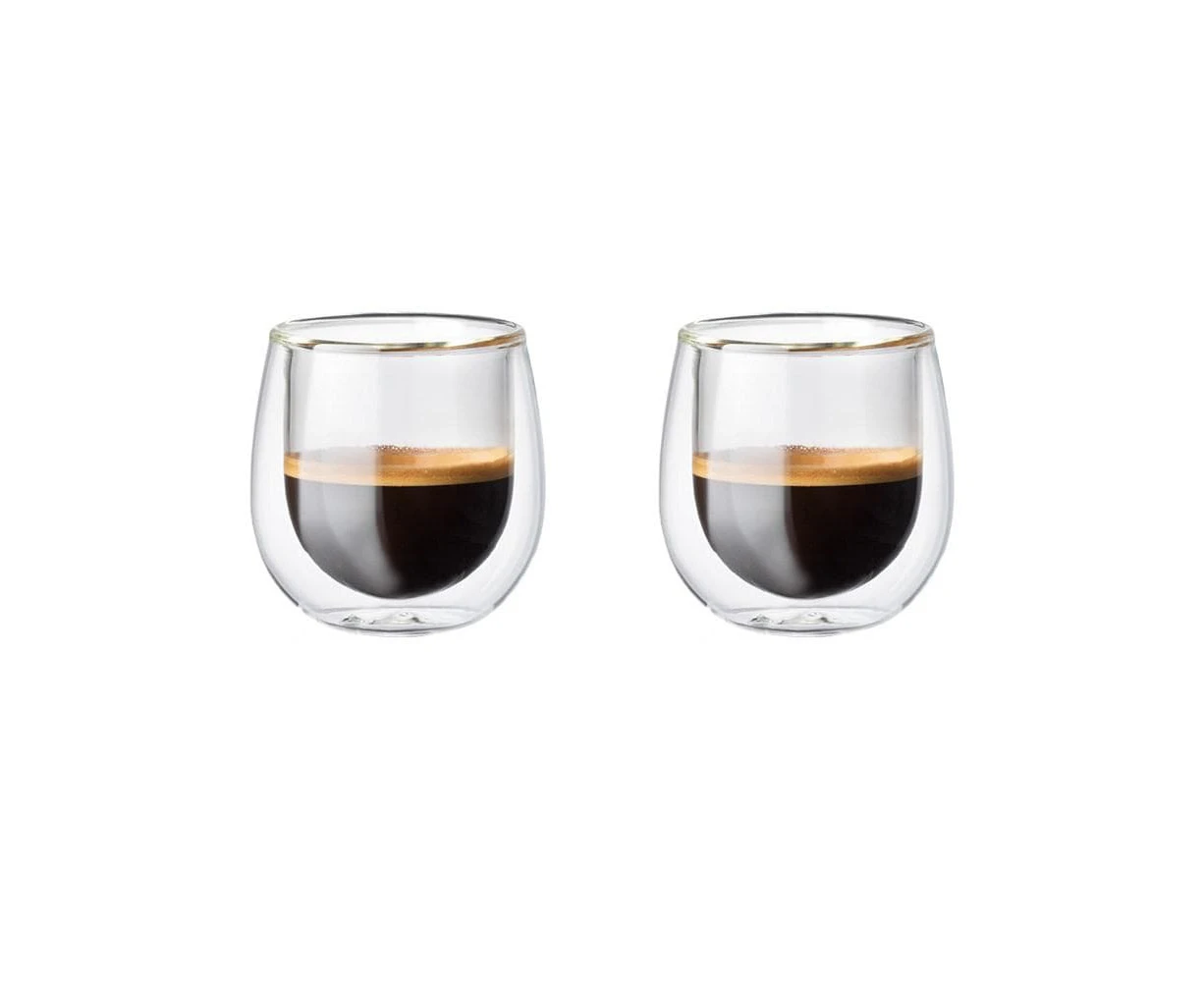 Baccarat Barista Cafe Double Wall Espresso Glass Set of 2 90ml