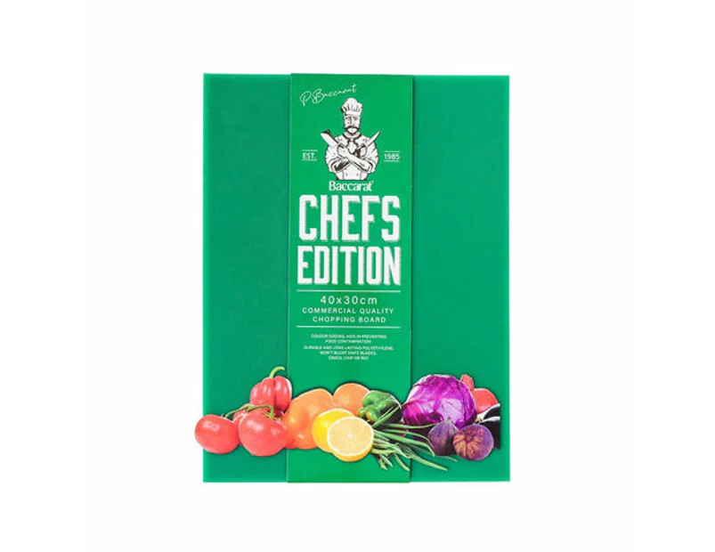 Baccarat Chefs Edition Cutting Board Size 30cmX1.2cm in Green