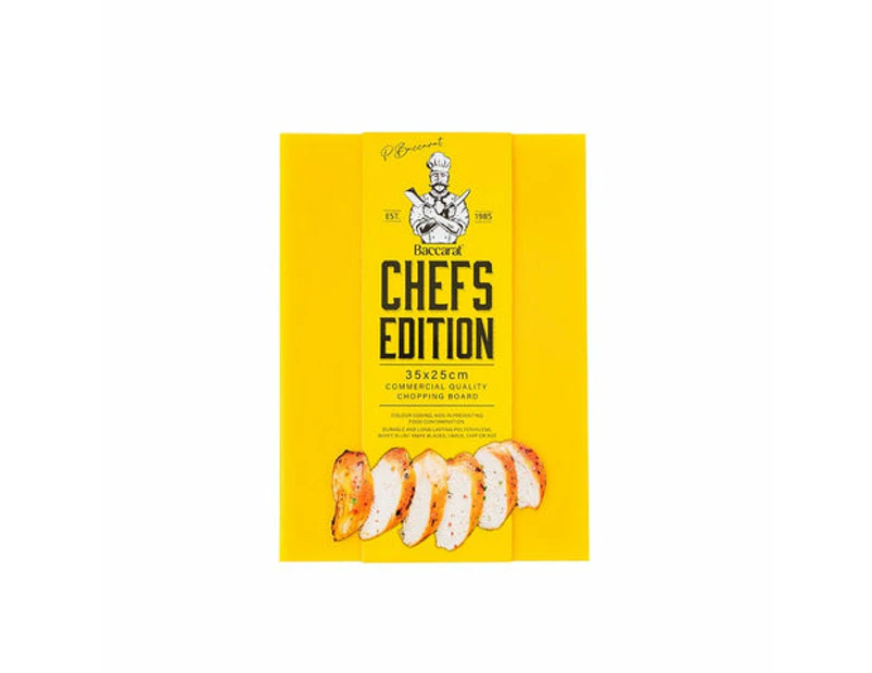 Baccarat Chefs Edition Cutting Board Size 25cmX1.2cm in Yellow