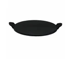 Baccarat Gourmet Pizza Stone With Handles - Size 46cm in Black