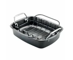 Baccarat Gourmet Non-Stick Carbon Steel Roaster with Rack  40X34X9.5cm