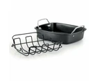 Baccarat Gourmet Non-Stick Carbon Steel Roaster with Rack Size 40X34X9.5cm