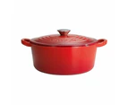 Baccarat Le Connoisseur 3.9L Round French Oven with Lid 25cm Red