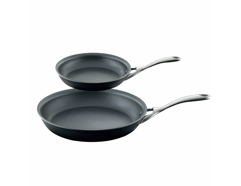 Baccarat iD3 Hard Anodised Non Stick Frypan Twin Pack &  20cm