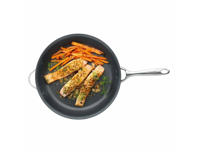 Baccarat iD3 Hard Anodised Frypan with Helper Handle  32cm