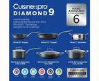 Cuisine::pro Diamond 9 Hard Anodised 6 Piece Cookware Set
