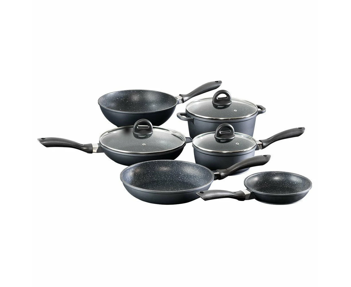 Baccarat STONE 6 Piece Cast Aluminium Cookware Set with Stir Fry Pan