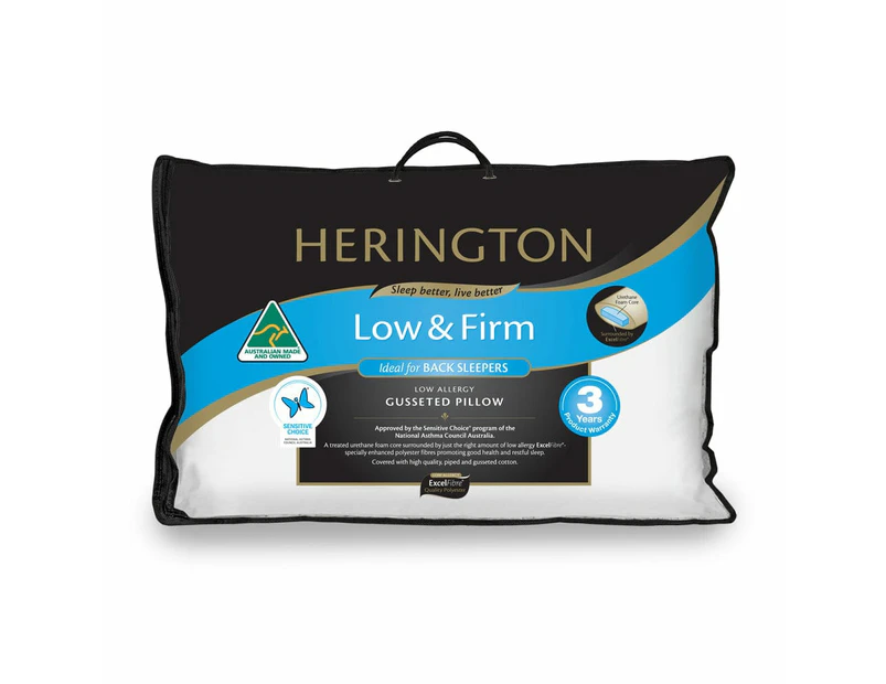 Herington Low Firm Pillow with Gusset Size 19X47X70cm