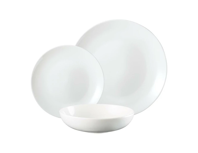 Alex Liddy Superior Collection Coupe Dinner Set 12 Piece in White