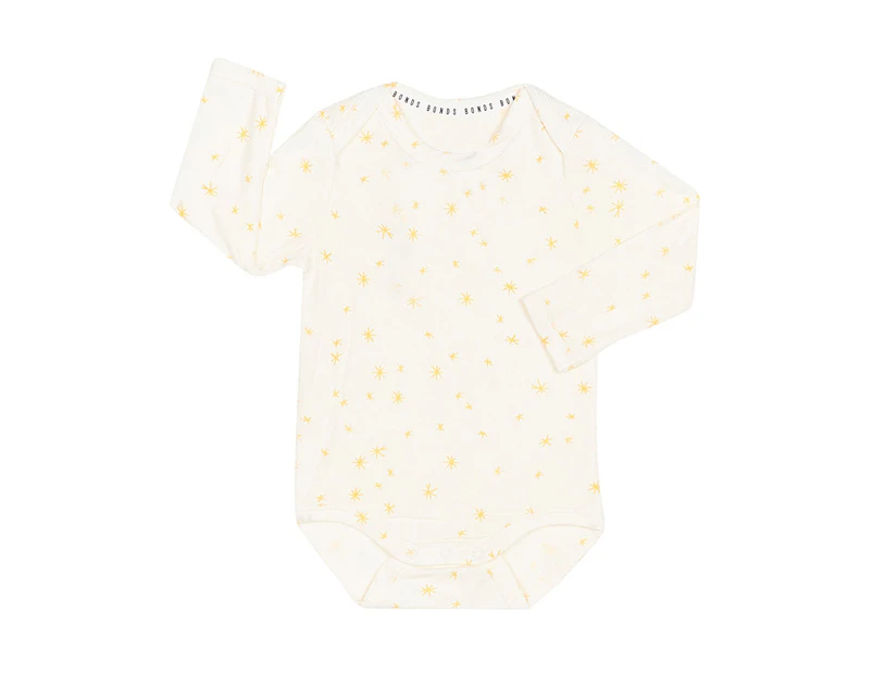 Bonds Baby Long Sleeve Envelope Suit - Crayon Star Mini