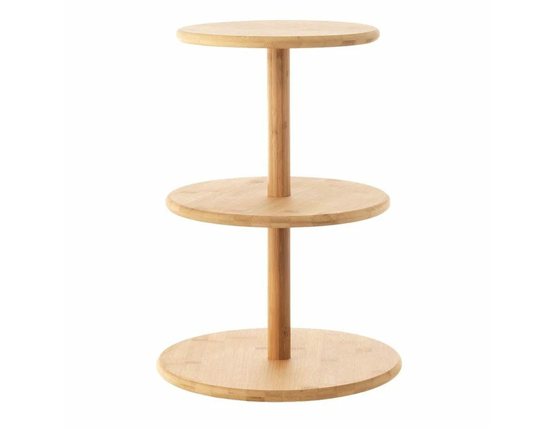 Ambrosia Karira 3 Tier Bamboo Cake Stand 32X60cm