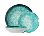 Ambrosia Reef 12 Piece Dinner Set Teal