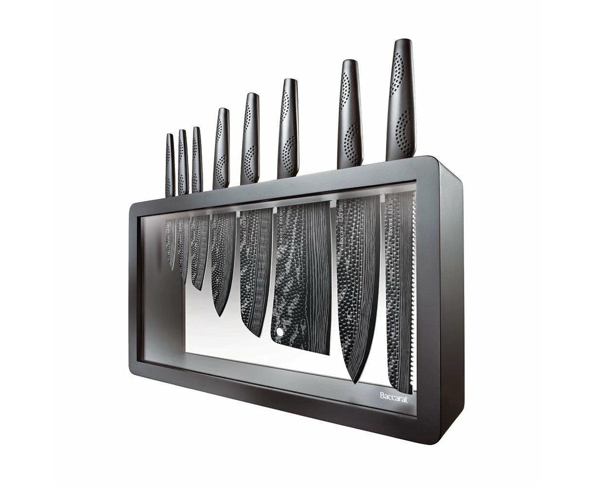 Baccarat iD3 BLACK SAMURAI Syo Knife Block 9 Piece