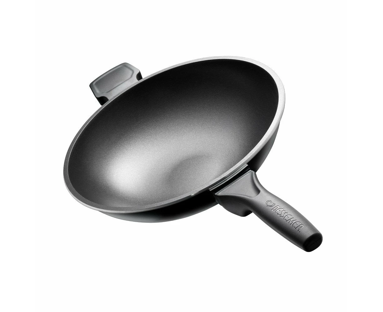 Bessemer Non Stick Stir Fry Pan Ebony 32X9cm