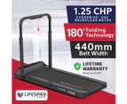 Lifespan Fitness V-FOLD Treadmill with SmartStride Run Walk Cardio Home Gym Treadmills Foldable 12km/h Speed