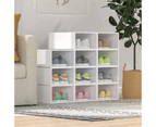 Advwin 27PCS Plastic Shoe Box Shoe Storage Box Home Sneaker Display Box Stackable Organiser Clear