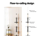 i.Pet Cat Tree 290cm Tower Scratching Post Scratcher Floor to Ceiling Cats Bed