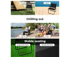 Levede Camping Chair Folding Outdoor Portable Foldable Fishing Beach Picnic