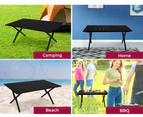 Levede Folding Camping Table Chair Set Portable Picnic Outdoor Egg Roll BBQ Desk