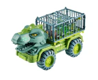 Dinosaur Truck Toys for Kids 3-5 Years, Tyrannosaurus Transport Car Carrier Truck with 15 Dino Figures,One egg and one tree