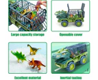 Dinosaur Truck Toys for Kids 3-5 Years, Tyrannosaurus Transport Car Carrier Truck with 15 Dino Figures,One egg and one tree