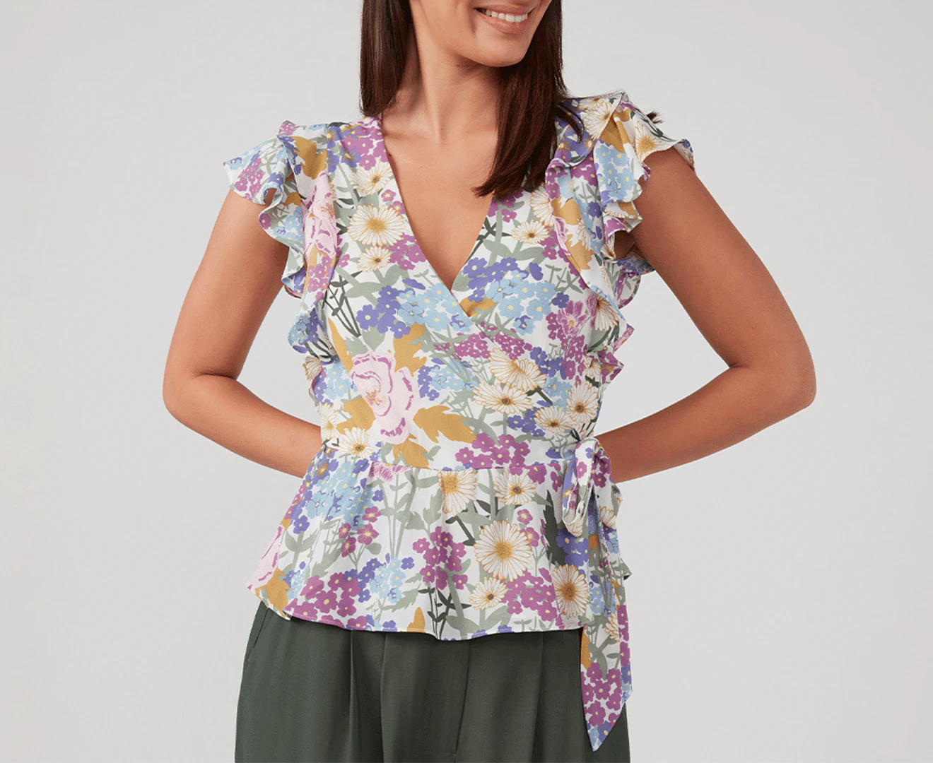 Stella Women's Wildbloom Floral Top - Milk