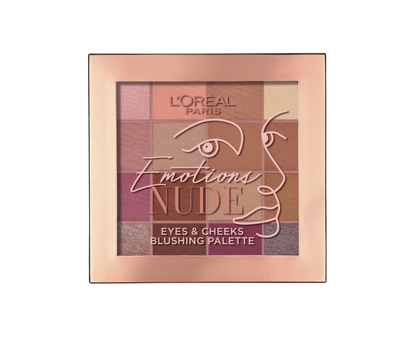 L'Oreal Paris Nude Emotions Eyes & Cheeks Blushing Palette 15g