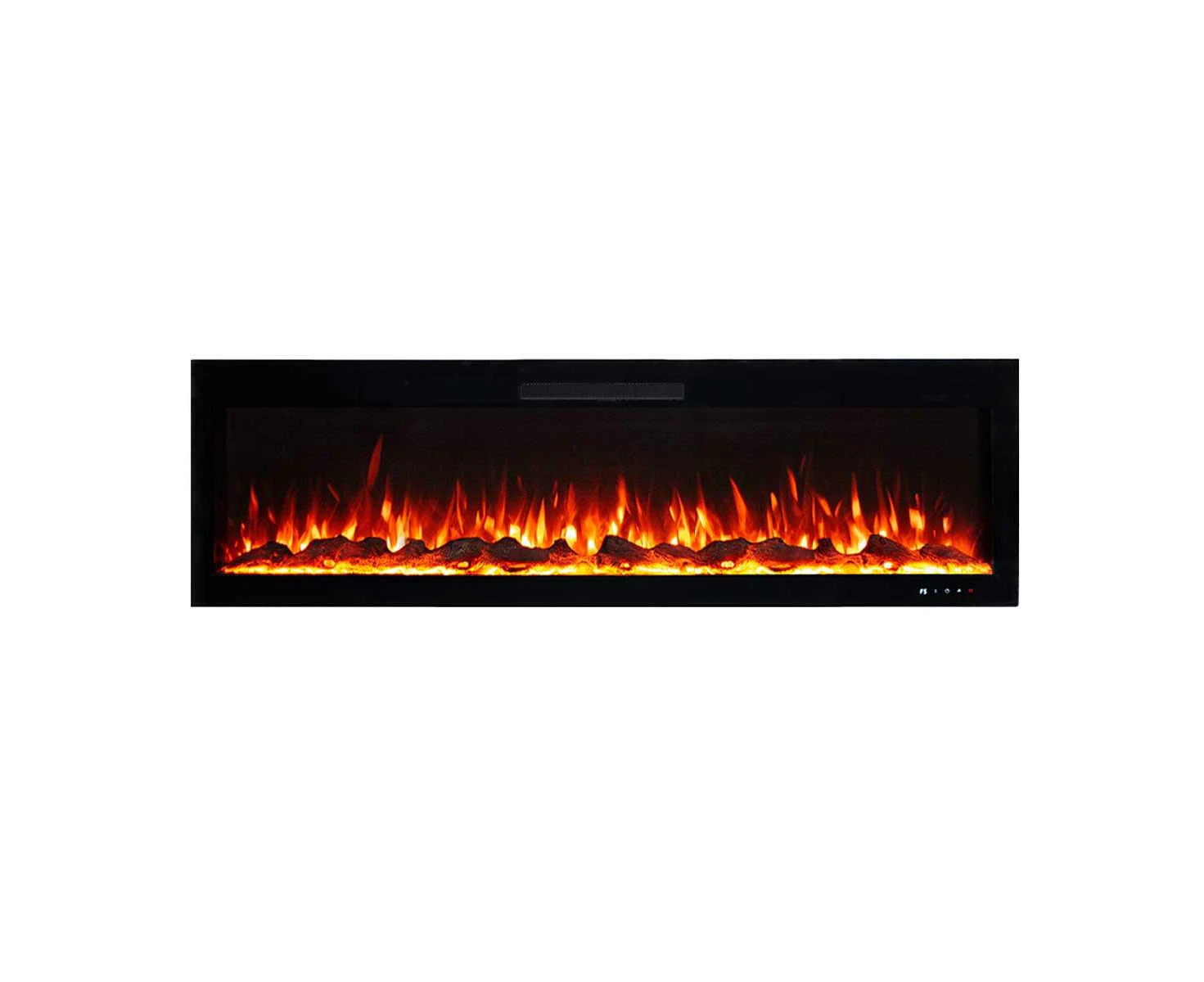 Rocco 1500w 60 Inch Recessed / Wall Mounted Electric Fireplace