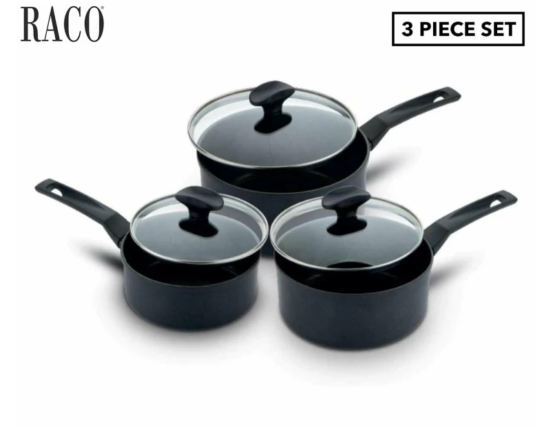 RACO 3-Piece 9X Tougher Non-Stick Saucepan Set