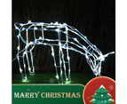 Stockholm Christmas Lights 100 LEDs Feeding Reindeer Cool White Outdoor Garden