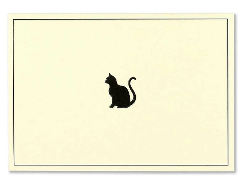 Note Card Black Cat