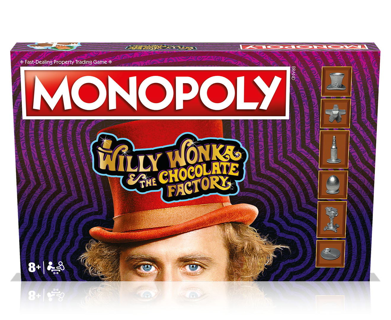 Monopoly: Willy Wonka and the Chocolate Factory Edition Board Game Ages 8+  New 