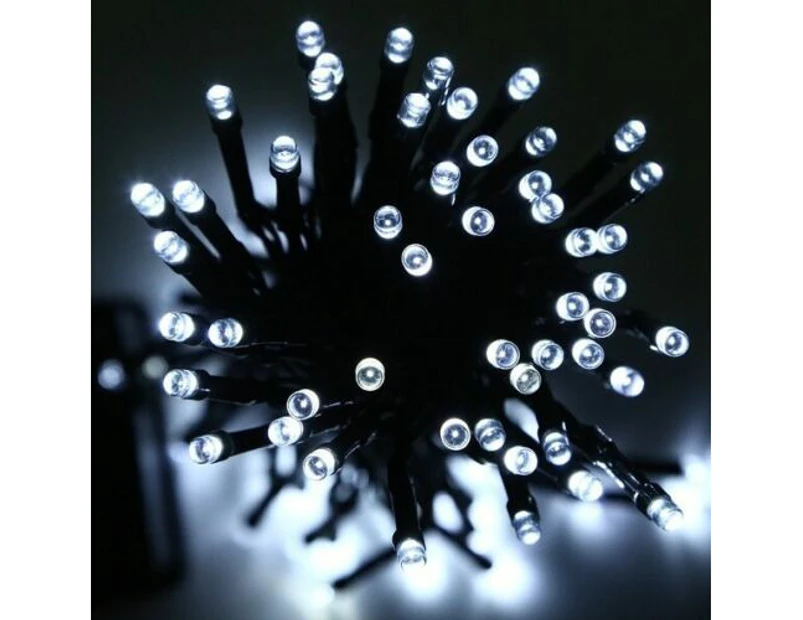 100 LED Solar String Lights  12M 8 Modes Outdoor Waterproof For Garden Tree Yard Christmas Wedding Party Decoration Cool White