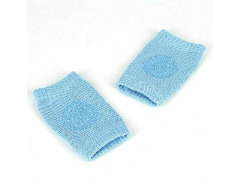 Baby Knee Pad Kids Safety Crawling Elbow Cushion Protect Baby Nonslip Knee Cap - Blue