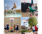 Advwin Basketball Hoop Stand 1.7-2.1M  Height Adjustable Portable Basketball System Youth Indoor Outdoor with Wheels