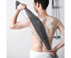 puluofuh Body Scrub Towel Rich Foaming Gentle Rubbing Quick-drying Exfoliating Washcloth Long Towel Bathroom Supplies-A