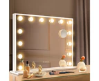 Simplus Makeup Mirror Vanity Hollywood Lighted Mirrors 14 LED Blubs 50X42CM