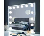 Simplus Makeup Mirror Vanity Hollywood Lighted Mirrors 14 LED Blubs 50X42CM