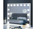Simplus Time Display Makeup Mirror Vanity Hollywood Lighted Mirrors 15 LED Blubs 60X52CM